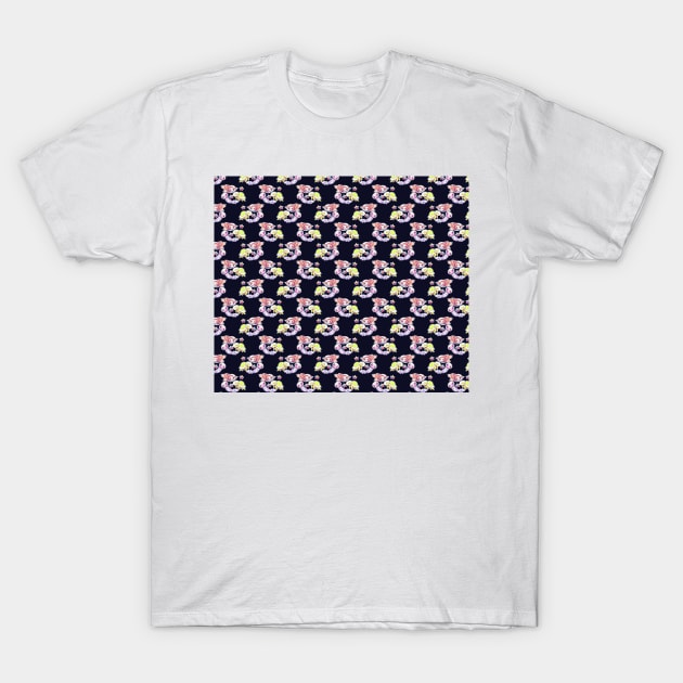 Space Sloth Turtle Axolotl Pattern T-Shirt by saradaboru